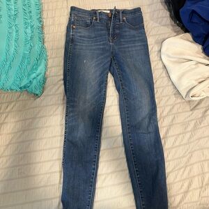 Madewell 10” high rise skinny